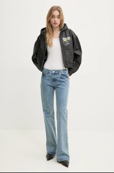 Кожаная куртка Moschino Jeans