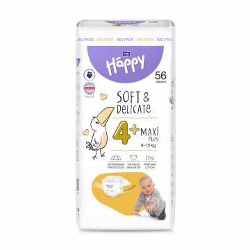 Подгузники Bella Baby Happy Maxi Plus размер 4 (9-15 кг), 56 шт Подгузники Bella Baby Happy Maxi Plus размер 4 (9-15 кг), 56 шт