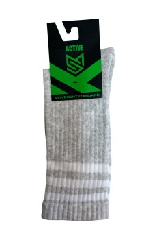 Носки унисекс MovementStandard Active M0350S высокие, 00 Серо-белые, размер 42-45