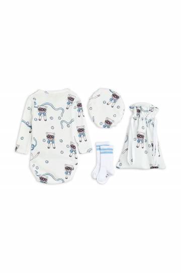 Комплект для младенцев Mini Rodini цвет белый Комплект для младенцев Mini Rodini цвет белый