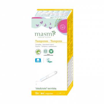 Тампоны органические Masmi Regular с аппликатором, 16 шт Тампоны органические Masmi Regular с аппликатором, 16 шт