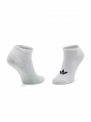 adidas Набір 3 пар низьких шкарпеток unisex Trefoil Liner S20273 Білий adidas Набір 3 пар низьких шкарпеток unisex Trefoil Liner S20273 Білий