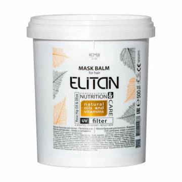 Питательная маска-бальзам для волос Elitan Nutrition & Care Mask Balm, 500 мл