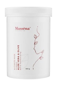 Увлажняющая альгинатная маска для лица Massena Alginate Mask Classic Aloe Vera & Olive, 300 г