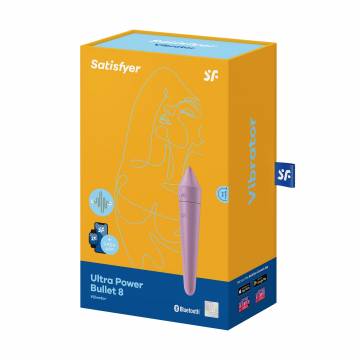 Смарт-вибропуля Satisfyer Ultra Power Bullet 8 Vibrator фиолетовая, 1 шт
