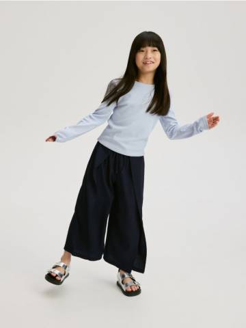 Reserved - GIRLS` TROUSERS - темно-синій - 845CY-59X Reserved - GIRLS` TROUSERS - темно-синій - 845CY-59X