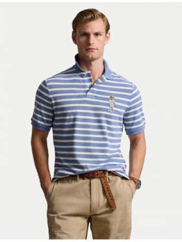 Polo Ralph Lauren Поло 710941863001 Голубий Custom Slim Fit Polo Ralph Lauren Поло 710941863001 Голубий Custom Slim Fit