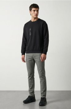 Бавовняні джинси slim fit - синьо-зелений