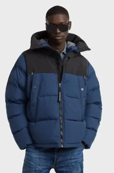 Мужская синяя куртка Expedition puffer Синий S G-Star RAW D23645,D712