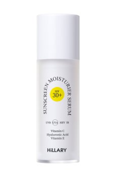 Солнцезащитная увлажняющая сыворотка для лица Hillary Sunscreen Moisturier Serum Vitamin C SPF 30 с витамином C, 30 мл