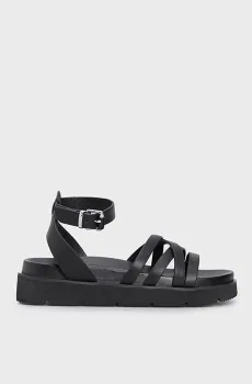 Женские черные сандалии POLA CROSS Черный 40 Pepe Jeans PLS90661