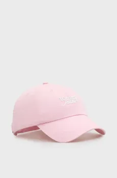 Женская розовая кепка SCRIPT Розовый ONESIZE Tommy Jeans AW0AW18358