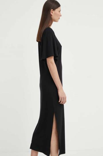 Платье Bruuns Bazaar LuteaBBNathalena dress цвет чёрный maxi прямое BBW4019 Платье Bruuns Bazaar LuteaBBNathalena dress цвет чёрный maxi прямое BBW4019