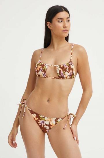 Купальный бюстгальтер Billabong JUNGLE BLISS цвет коричневый слегка упрочнённая чашечка ABJX301000 Купальный бюстгальтер Billabong JUNGLE BLISS цвет коричневый слегка упрочнённая чашечка ABJX301000