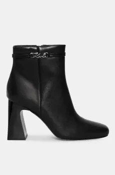 Женские черные кожаные ботильоны ASTRA NOVA Черный 38 Karl Lagerfeld KL33150