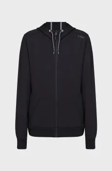 Женское черное худи Черный 42 CMP 31D4276-U901