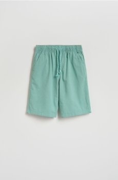 Reserved - Шорти з додаванням льону - ментолово-зелений - 754HN-65X
