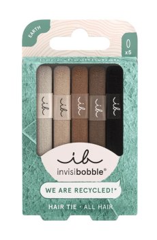 Резинка-браслет для волос Invisibobble Hair Tie Mocha, 5 шт