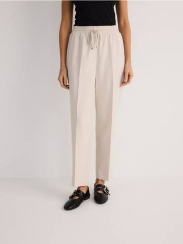 Reserved - LADIES` TROUSERS - бежевий - 699AC-08X Reserved - LADIES` TROUSERS - бежевий - 699AC-08X
