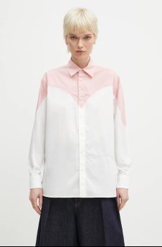 Хлопковая рубашка Fiorucci Embroidered Heart Relaxed Fit