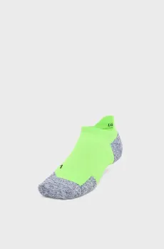 Салатовые носки UA AD Run Cushion 1pk NS Tab Салатовый 42-47.5 Under Armour 1376075-389