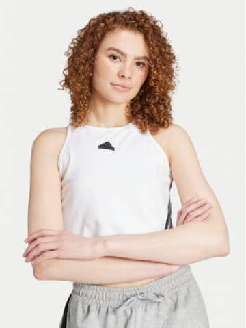 adidas Топ Future Icons 3-Stripes IW5201 Білий Slim Fit adidas Топ Future Icons 3-Stripes IW5201 Білий Slim Fit