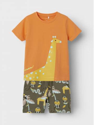 NAME IT Набір футболка та шорти Zomu 13226890 Коричневий Regular Fit NAME IT Набір футболка та шорти Zomu 13226890 Коричневий Regular Fit