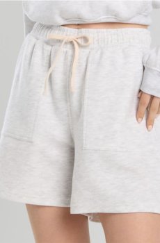 Спортивні шорти з широкими штанинами - сірий