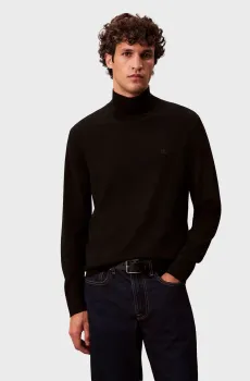 Мужской черный гольф MERINO Черный XXL Calvin Klein LV04LE309G