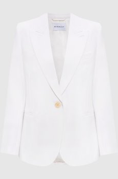 Белый жакет с шерстью