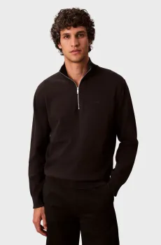 Мужская черная кофта SUPIMA Черный L Calvin Klein LV040BM356