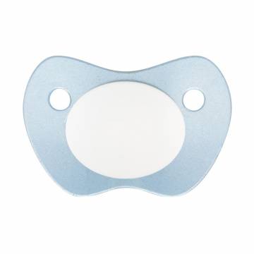 Пустышка латексная Canpol Babies Basic анатомическая, голубая, от 6 до 18 месяцев (22/426)