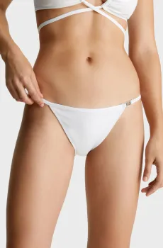 Женские белые трусики от купальника STRING CHEEKY BIKINI Белый XS Calvin Klein KW0KW02252