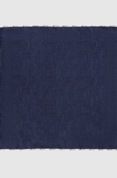 Двухсторонний платок-паше из шелка с окантованием