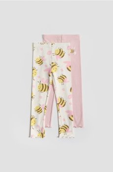 Reserved - Легінси з додаванням бавовни, 2 пари - різнобарвний - 809HN-MLC