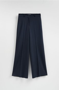 Reserved - Широкі штани зі стрілками - темно-синій - 441FM-59X