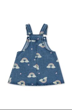 Хлопковое детское платье Konges Sløjd MAGOT OVERALL DRESS GOTS