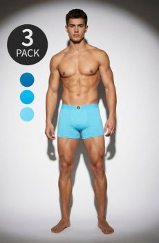 Бавовняні боксерки 3 штуки - різнобарвний