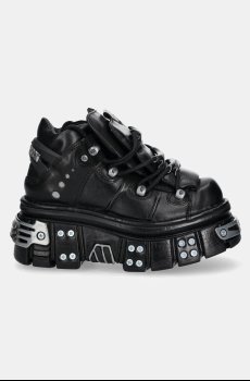 Кожаные кроссовки New Rock ITALI NEGRO+ NOMADA NEGRO+ TOWER NEGRO E14