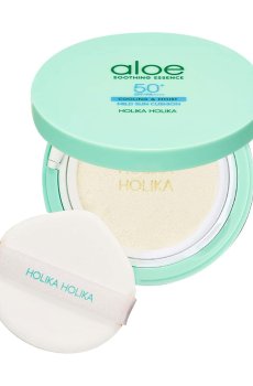 Уценка! Кушон для лица Holika Holika Aloe Mild Sun Cushion, SPF 50+ PA++++, 25 г