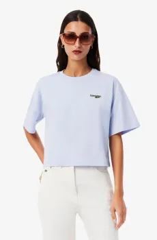 Женская голубая футболка Голубой 38 Lacoste TF7605J2G