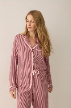 Reserved - Піжама з маскою для сну - темно-фіолетовий - 965EX-49X