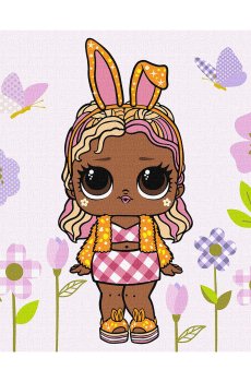 Картина по номерам Ideyka L.O.L. Surprise! Spring Bling BossBunny, 40*40 см (KHO1103)