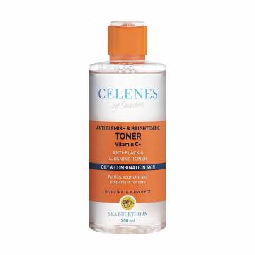 Осветляющий тоник Celenes Sea Buckthorn Anti Blemish & Brightening Toner для жирной и комбинированной кожи лица, 200 мл Осветляющий тоник Celenes Sea Buckthorn Anti Blemish & Brightening Toner для жирной и комбинированной кожи лица, 200 мл