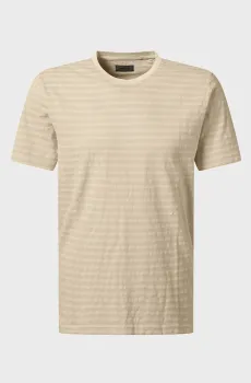 Мужская бежевая футболка в полоску Бежевый 3XL Pierre Cardin PC.-C5 21610.2132