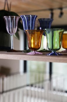 Набор бокалов для вина &k amsterdam glass eve blue 180 ml 2 шт