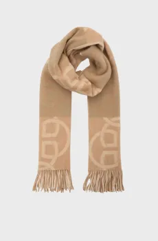 Женский бежевый шерстяной шарф MONOGRAM WOOL SCARF Бежевый ONESIZE Gant 4920256