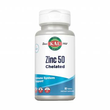 Цинк KAL Zinc Chelated 50 мг, 90 таблеток