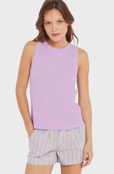 Женские сиреневые шорты в полоску VAILA Сиреневый M Etam 6544854