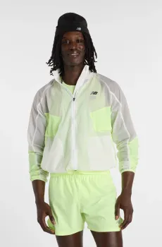 Мужская белая ветровка RC Jacket Белый L New Balance MJ61U1I9AFG
